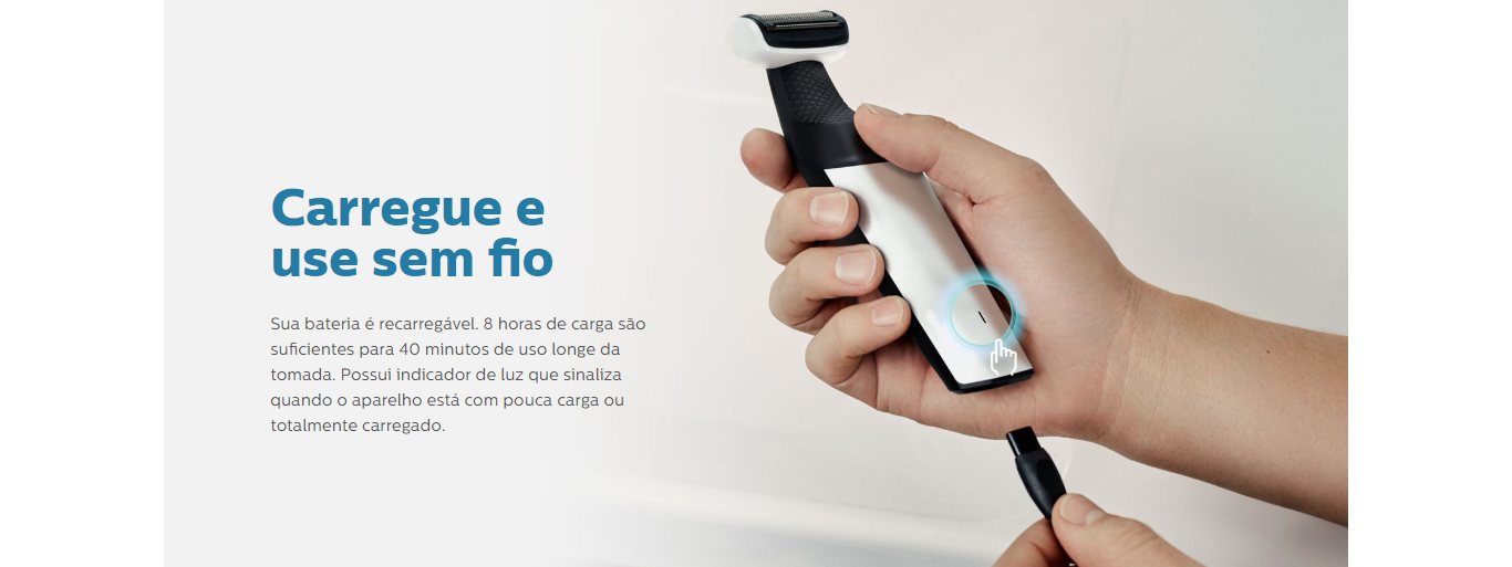 Aparador De Pelos Do Corpo Philips  Bodygroom BG3005/15 à prova d'água Preto